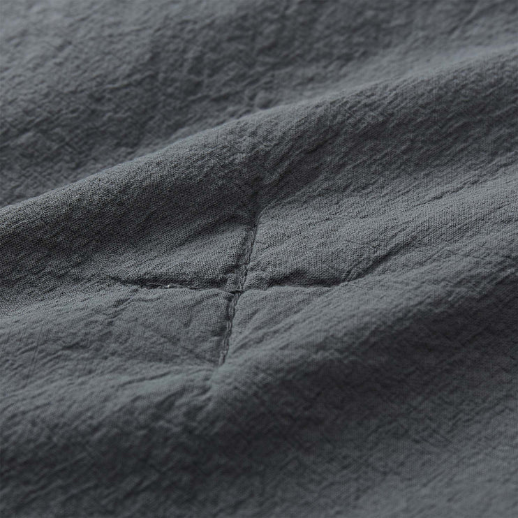 Nabo Bedspread charcoal, 100% recycled cotton | URBANARA bedspreads & quilts