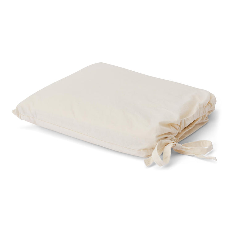 Perkal-Kinderbettwäsche-Set Narini [Natur & Graugrün]