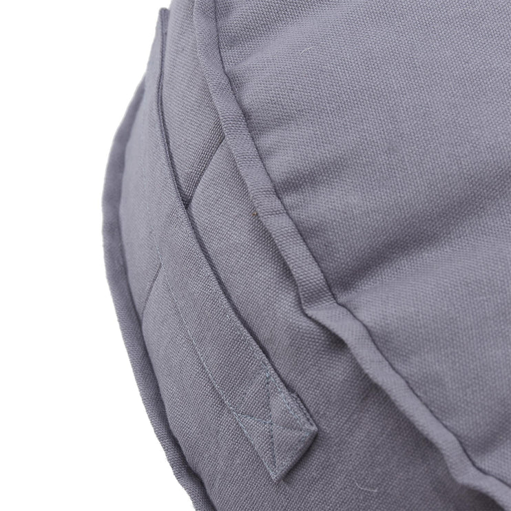 Nashik Pouf pigeon blue, 100% cotton | URBANARA stools & poufs