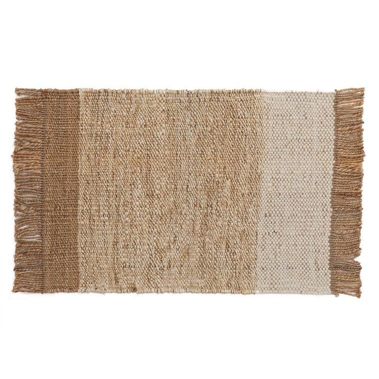 Naya Hemp Door Mat natural & ivory & natural white, 95% hemp & 5% wool