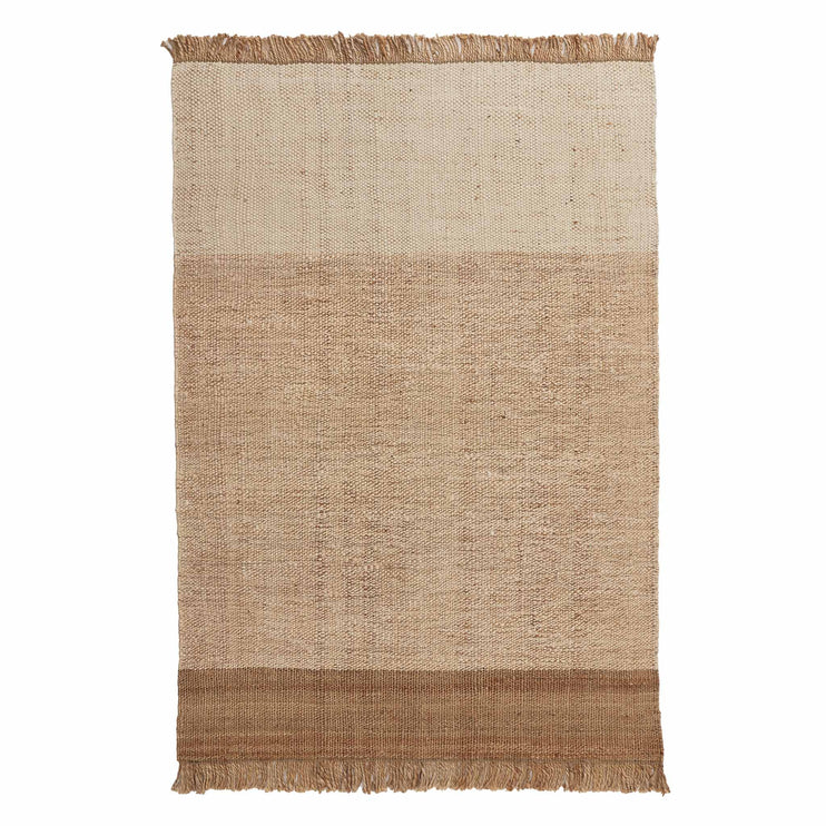 Naya Hemp Rug natural & ivory & natural white, 95% hemp & 5% wool | URBANARA jute rugs