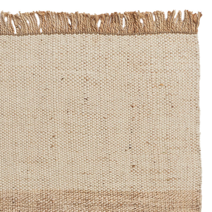 Naya Hemp Rug natural & ivory & natural white, 95% hemp & 5% wool