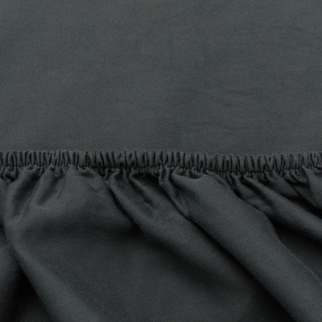 Charcoal Fitted Sheet Nelas | Home & Living inspiration | URBANARA