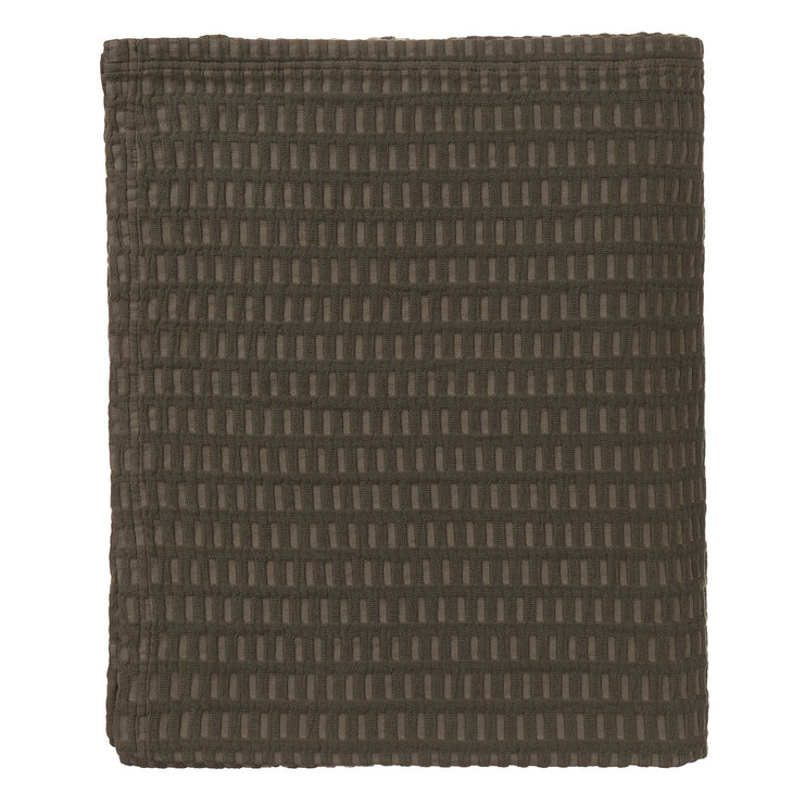 Novas bedspread, moss green, 100% cotton