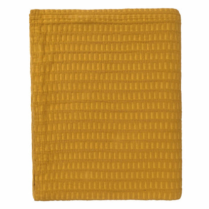 Novas bedspread, mustard, 100% cotton