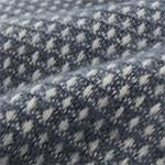 Osele Wool Blanket in dark grey blue & off-white | Home & Living inspiration | URBANARA