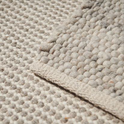 Wollteppich Udana [Sandstein-Melange & Naturweiß]