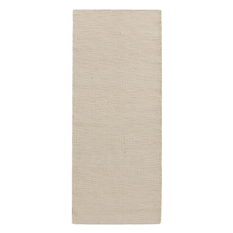 Runner Palani Natural white, 100% Wool | URBANARA Cotton Rugs