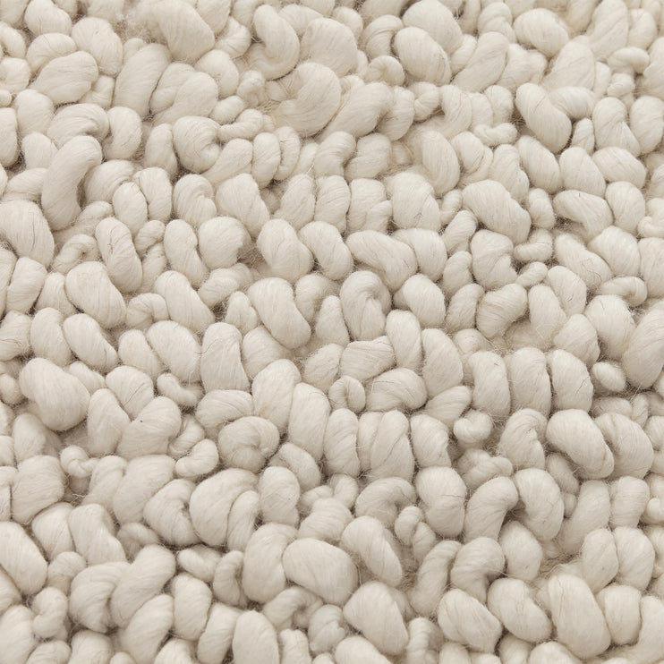 Panchu rug, ivory, 45% wool & 45% viscose & 10% cotton |High quality homewares