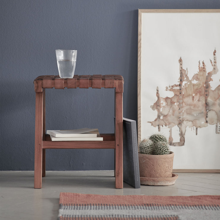 Kamaru Stool in cognac | Home & Living inspiration | URBANARA
