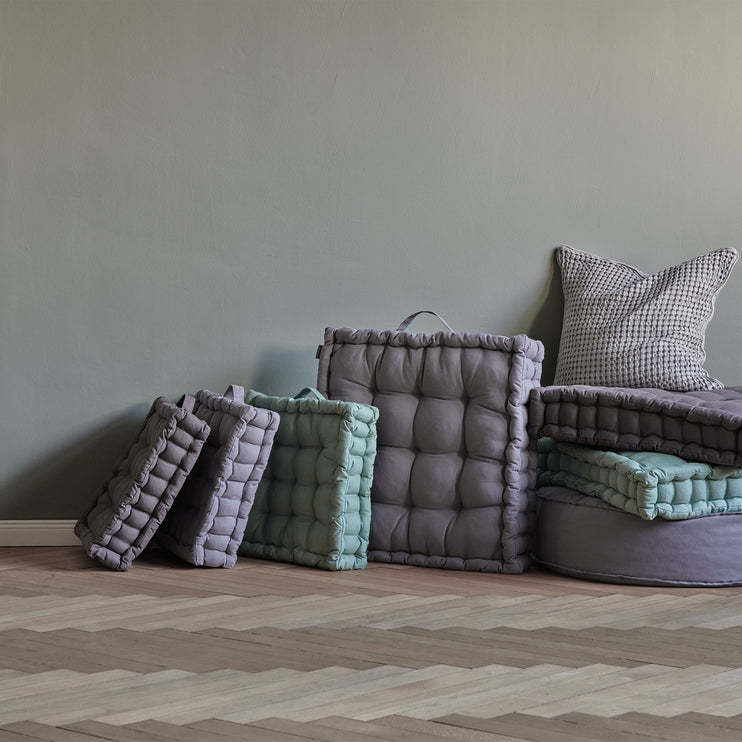 Bodenkissen Silna in Taubenblau | Schöne Ideen für Ihr Zuhause | URBANARA