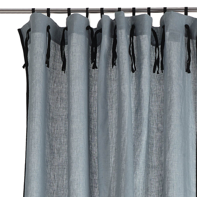 Vorhang-Set Rajula in Helles Grüngrau & Schwarz | Schöne Ideen für Ihr Zuhause | URBANARA
