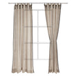 Rajula curtain, natural & black, 100% linen & 100% cotton