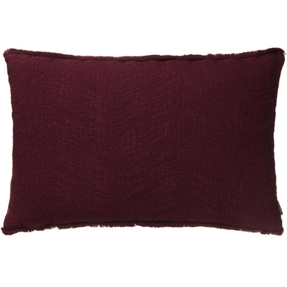 Ruivo cushion cover, bordeaux red, 100% cotton
