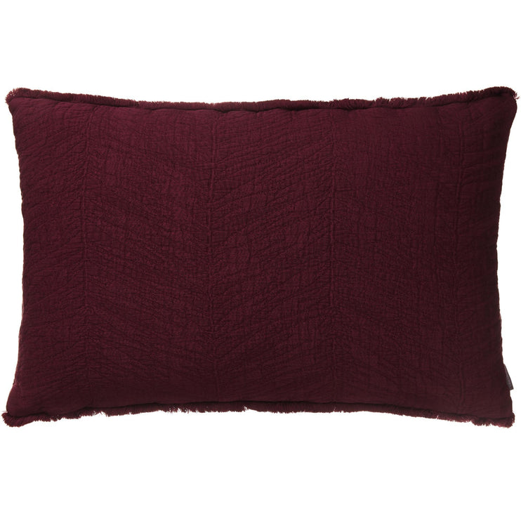 Ruivo cushion cover, bordeaux red, 100% cotton