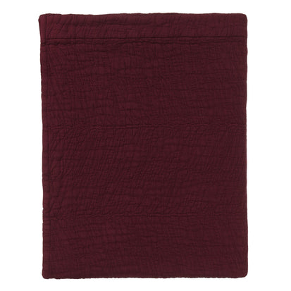 Ruivo bedspread, bordeaux red, 100% cotton