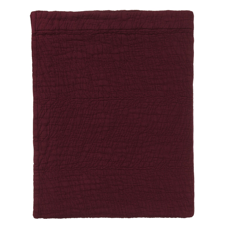 Ruivo bedspread, bordeaux red, 100% cotton