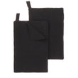 Safara Tea towel Set charcoal, 100% cotton