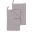 Safara Tea Towel Set silver grey, 100% cotton