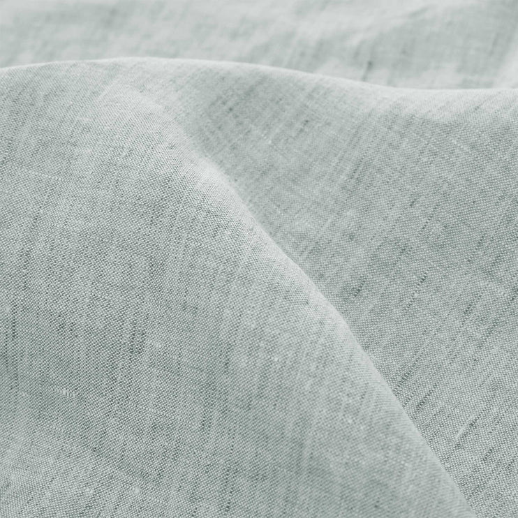 Sameiro Linen Fitted Sheet green grey, 100% linen | URBANARA fitted sheets