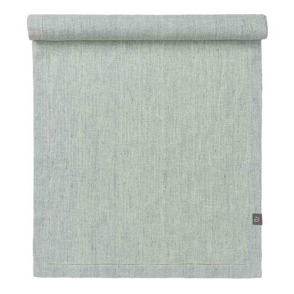 Sameiro Table Runner green grey, 100% linen