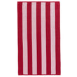 Serena beach towel, red & white, 100% cotton