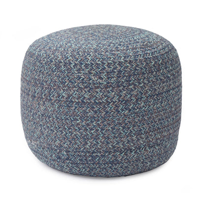 Shopal pouf, blue, 100% cotton