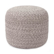 Shopal pouf, grey melange, 100% cotton