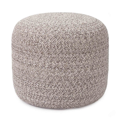 Shopal pouf, grey melange, 100% cotton