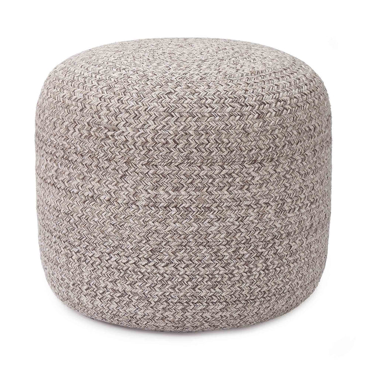 Shopal pouf, grey melange, 100% cotton