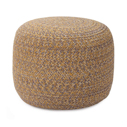 Shopal pouf, mustard, 100% cotton