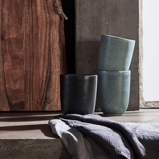 Becher Malhouin Schwarz | Schöne Ideen für Ihr Zuhause | URBANARA