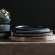Teller-Set Malhou Schwarz, 100% Steingut | Hochwertige Wohnaccessoires