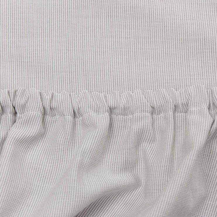 Sousa Fitted Sheet in light grey & white | Home & Living inspiration | URBANARA