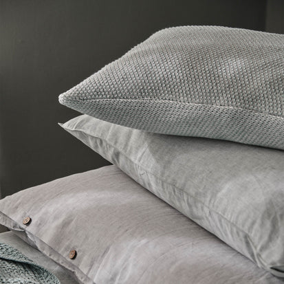Alvor Cushion Cover in green grey & silver grey | Home & Living inspiration | URBANARA