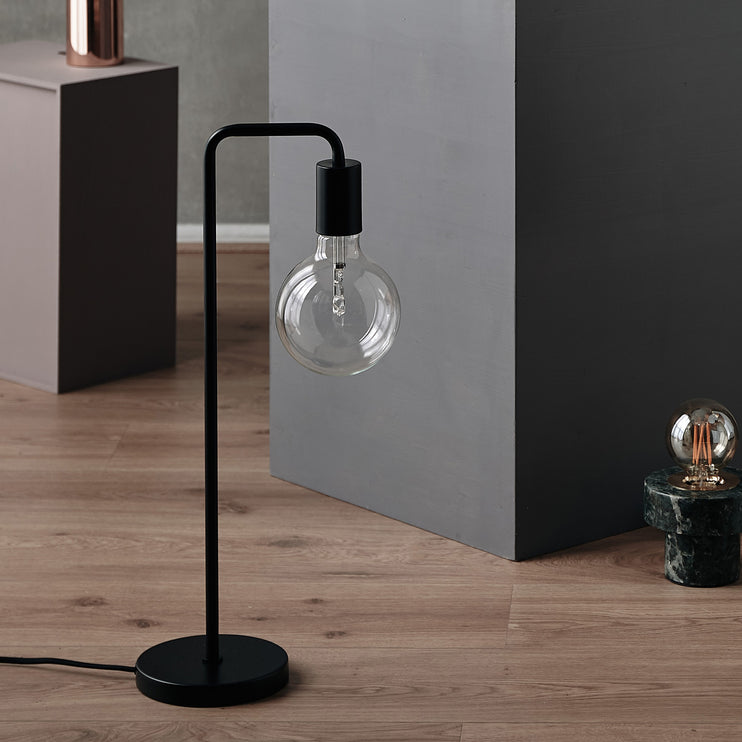 Tischlampe Vida, Schwarz, 100% Edelstahl | Hochwertige Wohnaccessoires