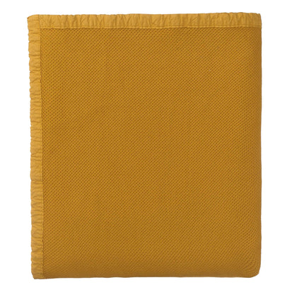 Tagesdecke Tabua, Senfgelb, 100% Baumwolle