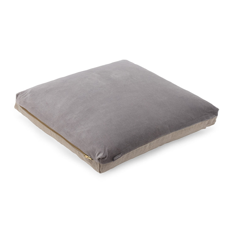 Tipani Cushion grey, 100% cotton & 100% linen
