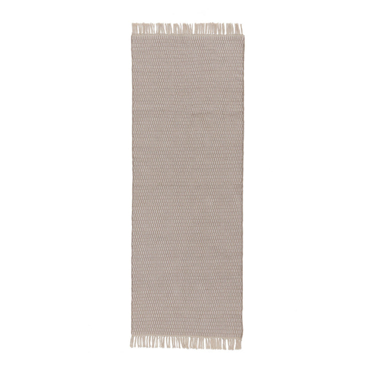 Upani Cotton Runner sandstone melange & natural white, 100% cotton | URBANARA runners