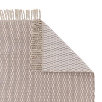 Upani Cotton Runner in sandstone melange & natural white | Home & Living inspiration | URBANARA