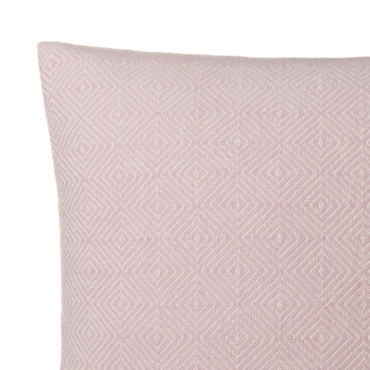 Uyuni cushion cover, powder pink & cream, 100% cashmere wool | URBANARA cushion covers