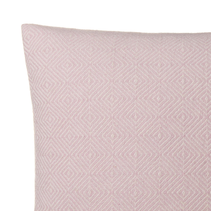 Uyuni cushion cover, powder pink & cream, 100% cashmere wool | URBANARA cushion covers