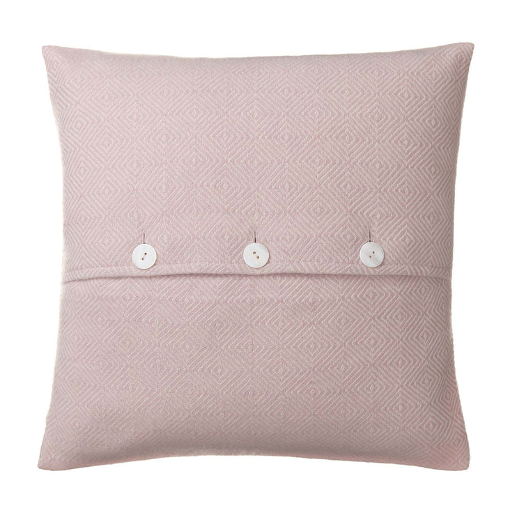 Uyuni cushion cover in powder pink & cream, 100% cashmere wool |Find the perfect cushion covers