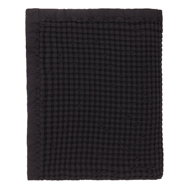 Veiros Sao bedspread, charcoal, 100% cotton