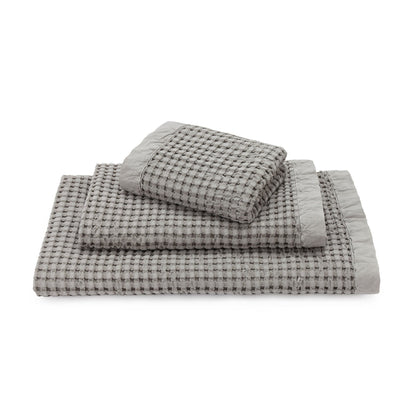 Veiros hand towel, light grey, 100% cotton