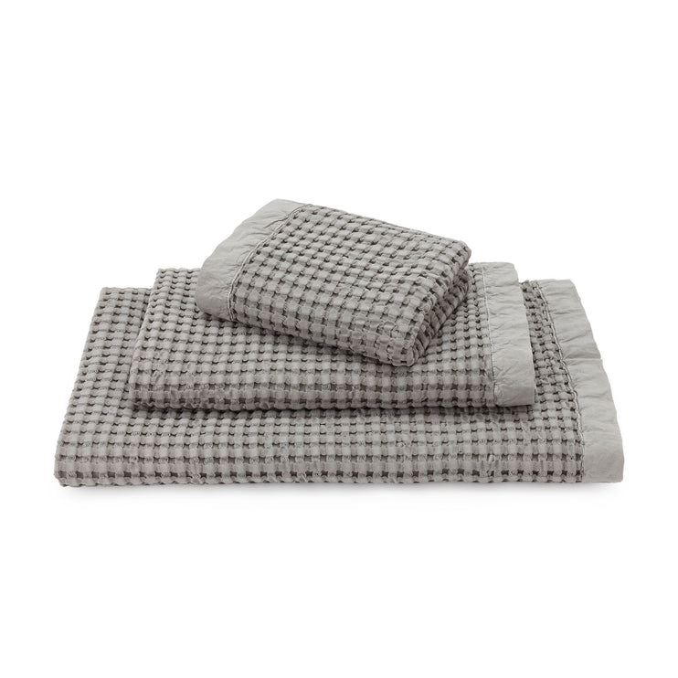 Veiros hand towel, light grey, 100% cotton