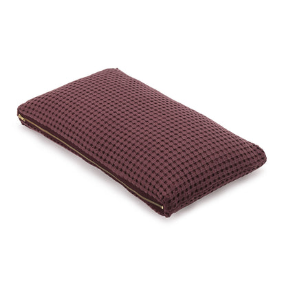 Veiros Sao Cushion bordeaux red, 100% cotton