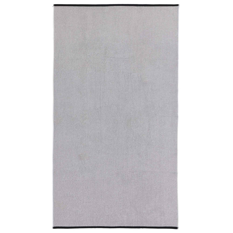 Ventosa beach towel, grey & white, 100% organic cotton