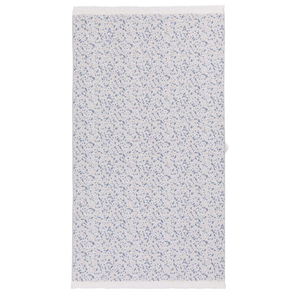 Verin beach towel, off-white & ultramarine & light pink, 100% cotton