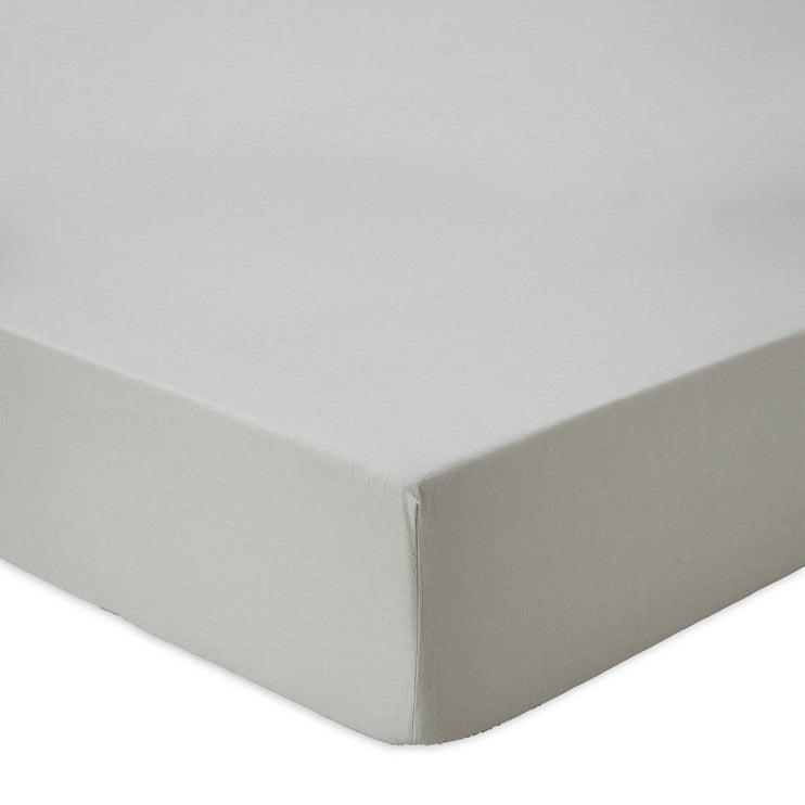 Vilar fitted sheet, mist green, 100% organic cotton